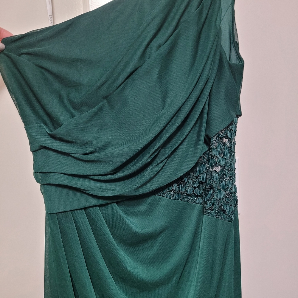 Davids Bridal Green Gown - Picture 2 of 3